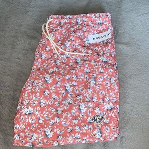 Pacsun Men’s Swim Trunks- pink/floral